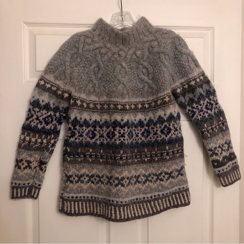 Hand made 100% wool sweater - Picture 2 of 2